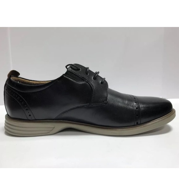 Nunn Bush Men’s New Haven Oxford Black Leather, Size 13 Wide main image 4